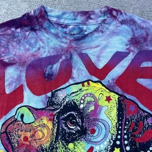 The Mountain Tie Dye Dog Love Graphic T Shirt‎ Men's Size Medium